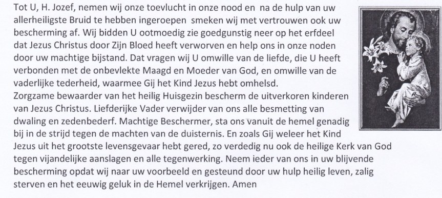 gebed tot de H. Jozef