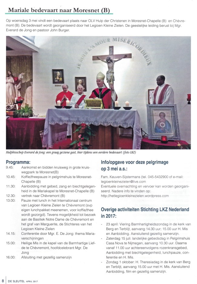 LKZ 3 mei bedevaart naar Moresnet en Chevremont